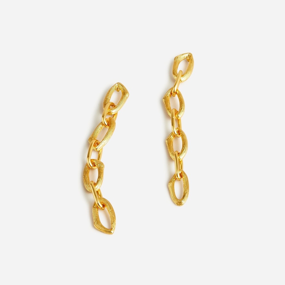 NWT - J. Crew Textured Chainlink Earrings